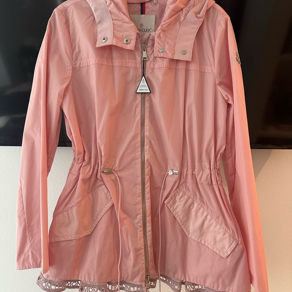 Moncler Loty Logo Trim Rain Jacket | Never Worn